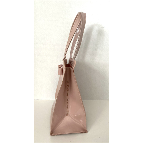 Ted Baker Arycon Powder Pink Shopper Bag Tote Bow Plastic PVC Small - Picture 4 of 8